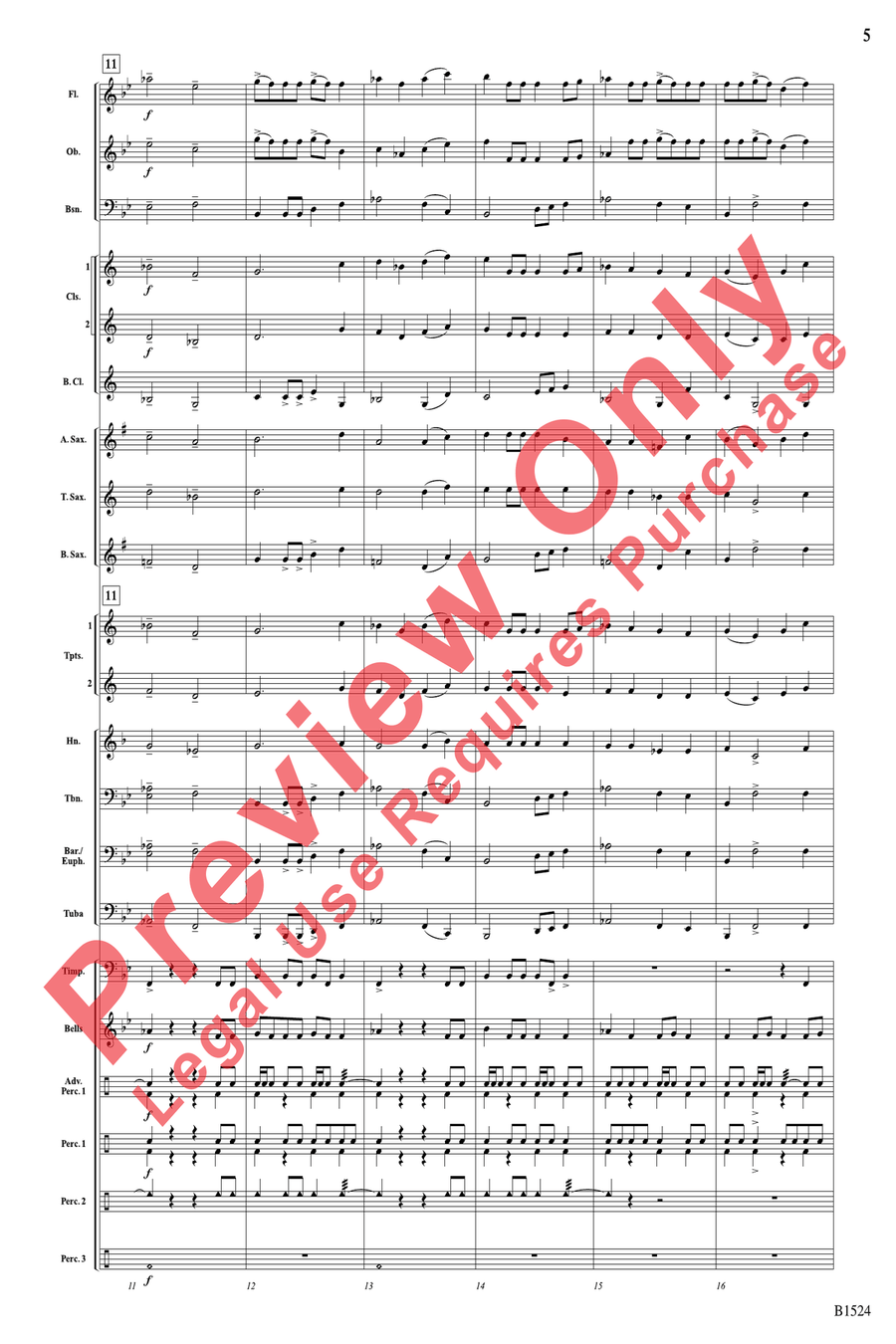 Heroes Triumphant Heroes Triumphant Concert Band scores gallery preview page 5