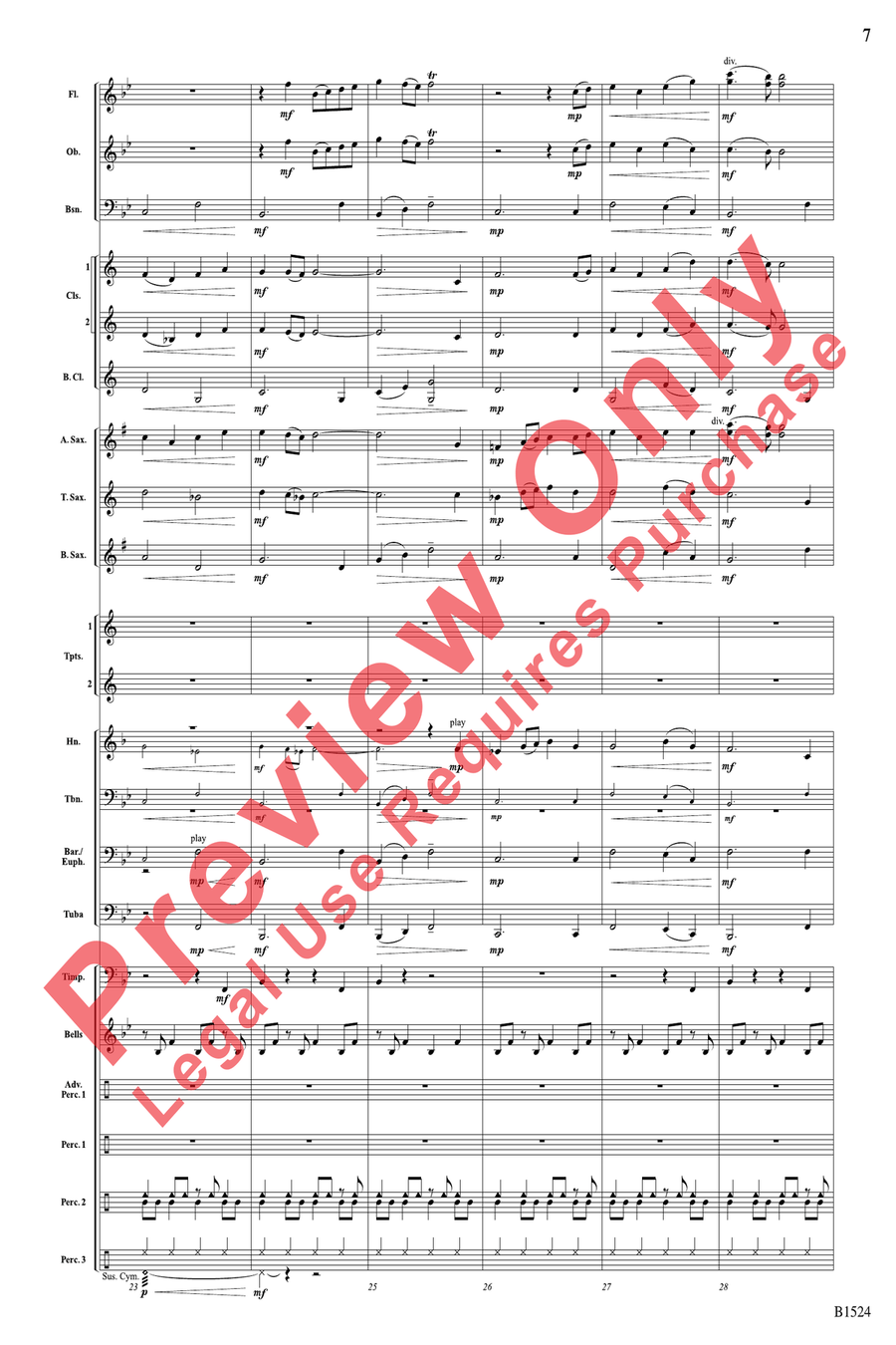 Heroes Triumphant Heroes Triumphant Concert Band scores gallery preview page 7