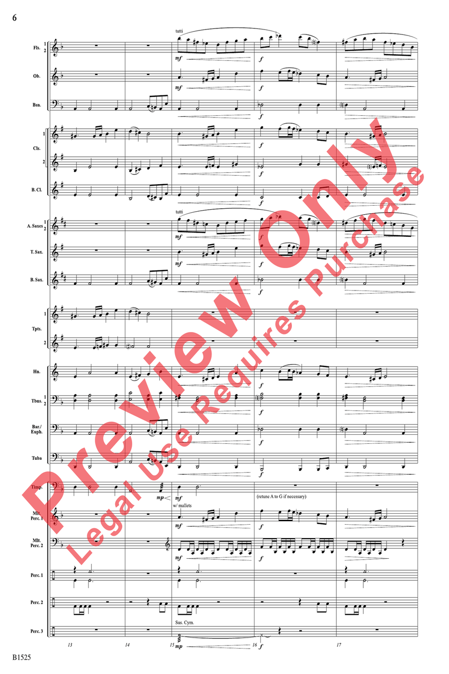 Sun Cycles Sun Cycles Concert Band scores gallery preview page 6