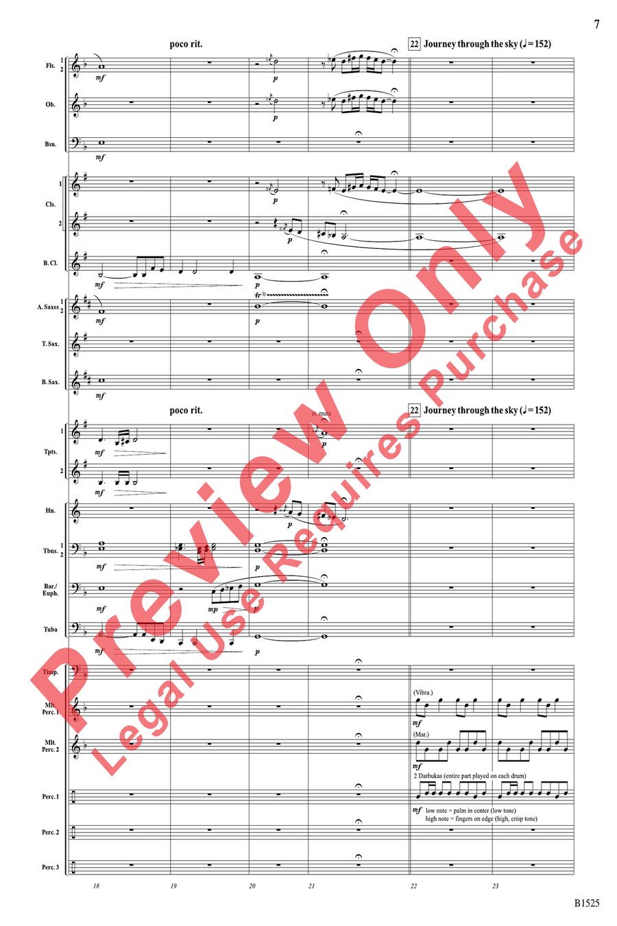 Sun Cycles Sun Cycles Concert Band scores gallery preview page 7