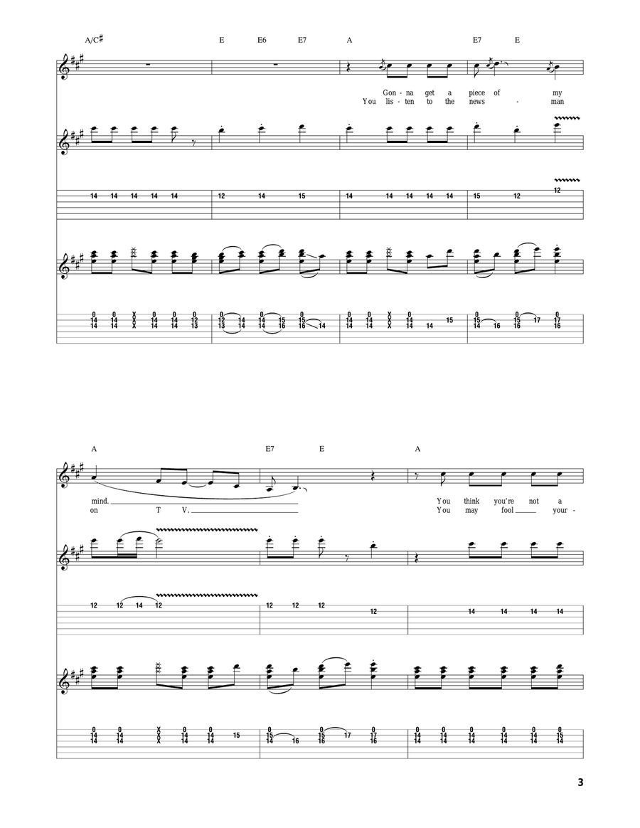 Jeffrey Goes To Leicester Square Acoustic Guitar scores gallery preview page 3