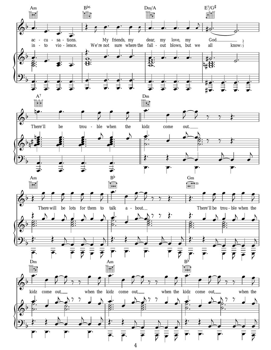Kidz Kidz Acoustic Guitar scores gallery preview page 4
