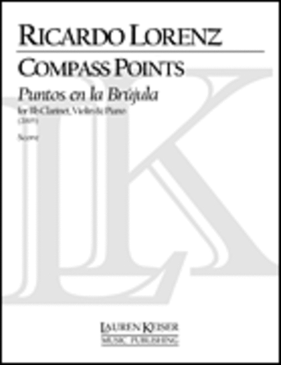 Compass Points (Puentos En La Brujula) for Clarinet, Violin and Piano Clarinet scores gallery preview page 1