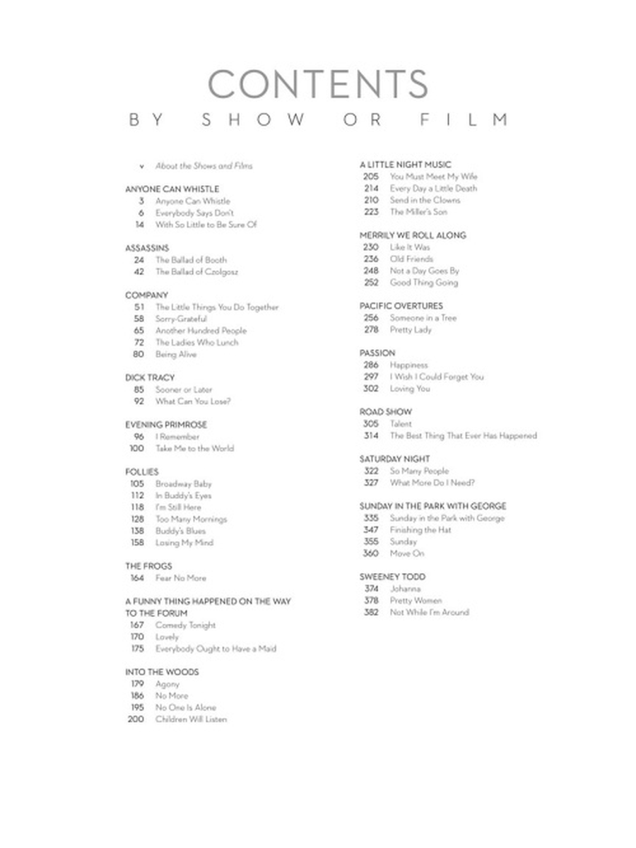 The Stephen Sondheim Collection by Stephen Sondheim Piano, Vocal - Sheet Music page 5
