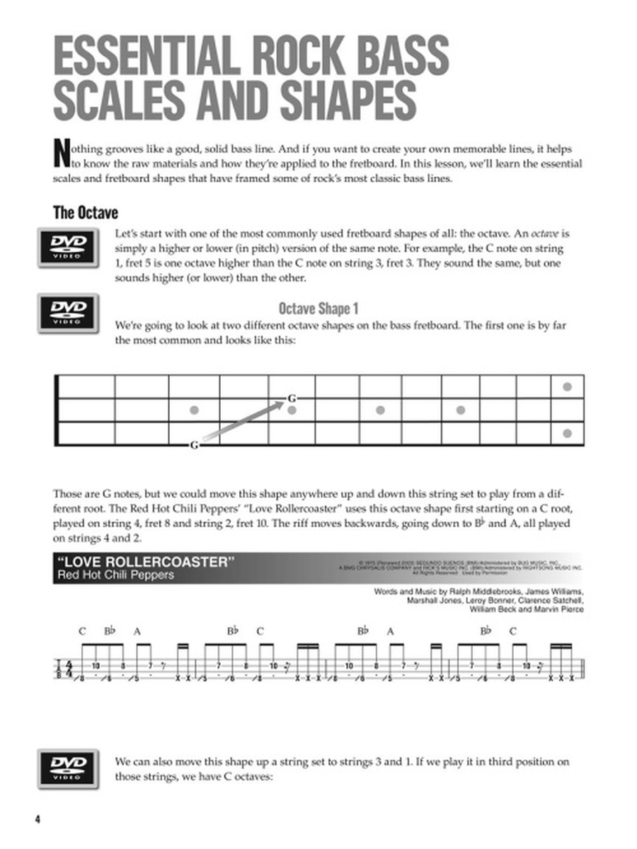 Rock Bass – At a Glance by Various Bass Guitar Tablature - Sheet Music page 4