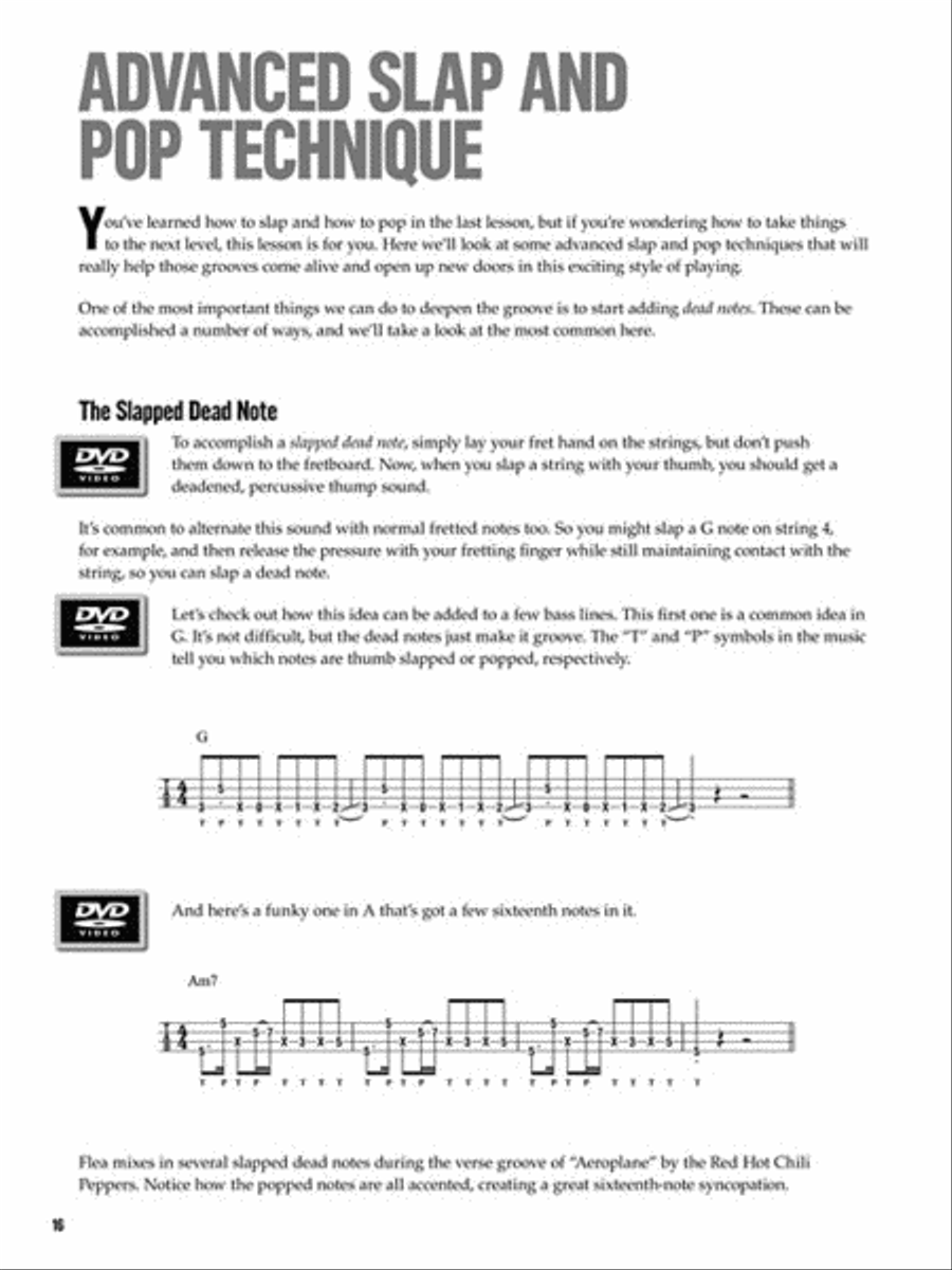 Funk and R&B Bass - At a Glance Electric Guitar scores gallery preview page 5