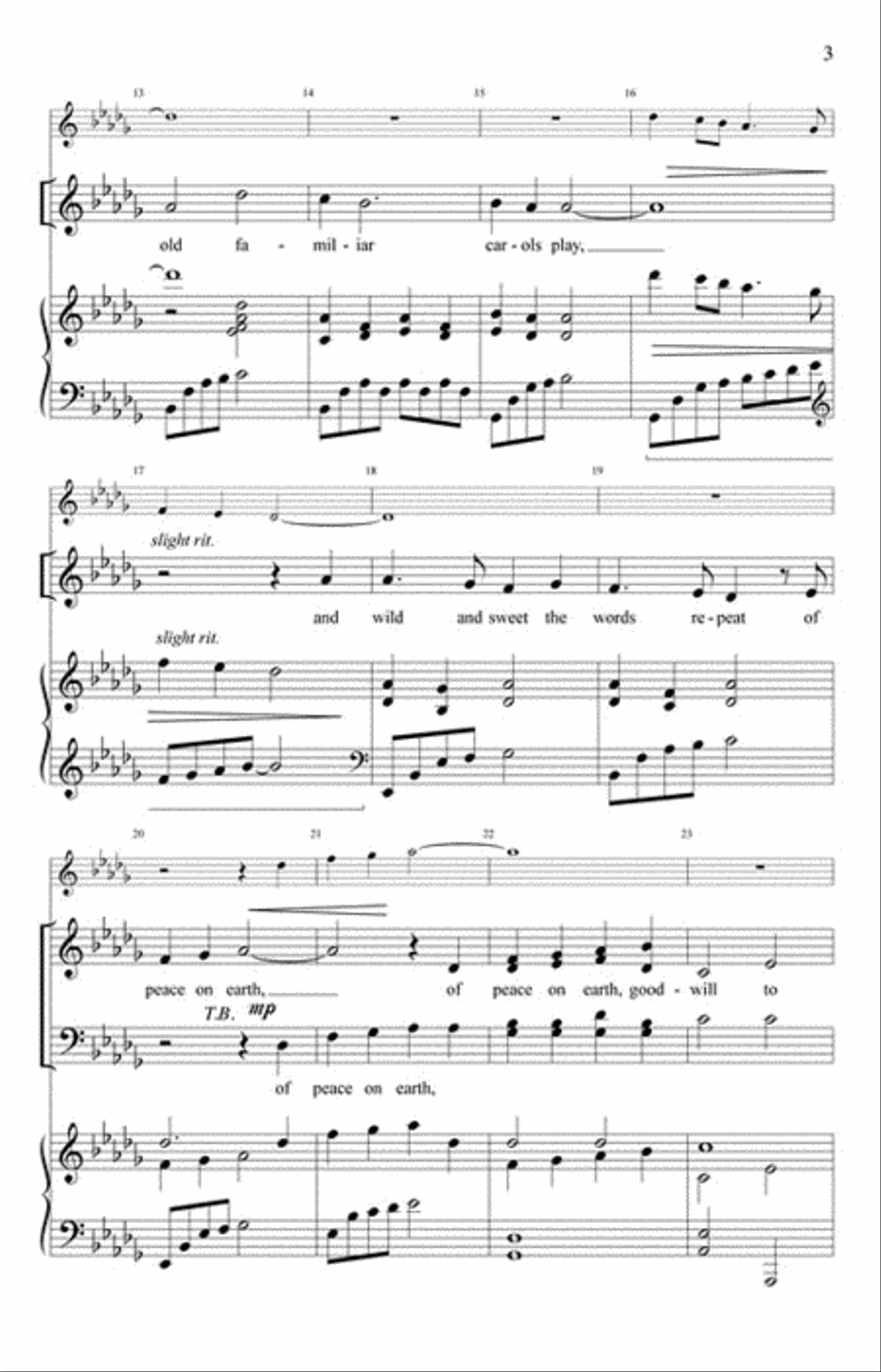 I Heard the Bells On Christmas Day Choir scores gallery preview page 3
