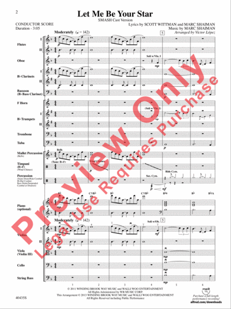Let Me Be Your Star Let Me Be Your Star Full Orchestra scores gallery preview page 3