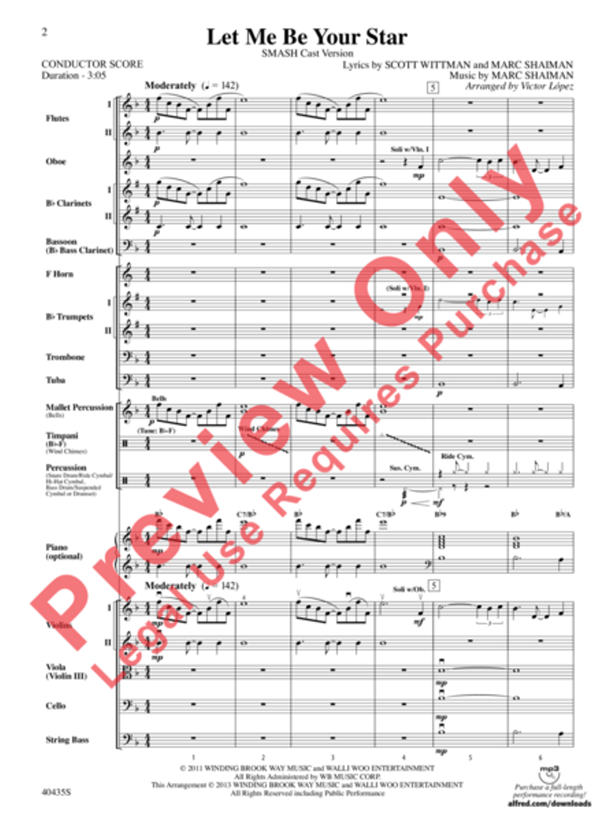 Let Me Be Your Star Let Me Be Your Star Full Orchestra scores gallery preview page 3