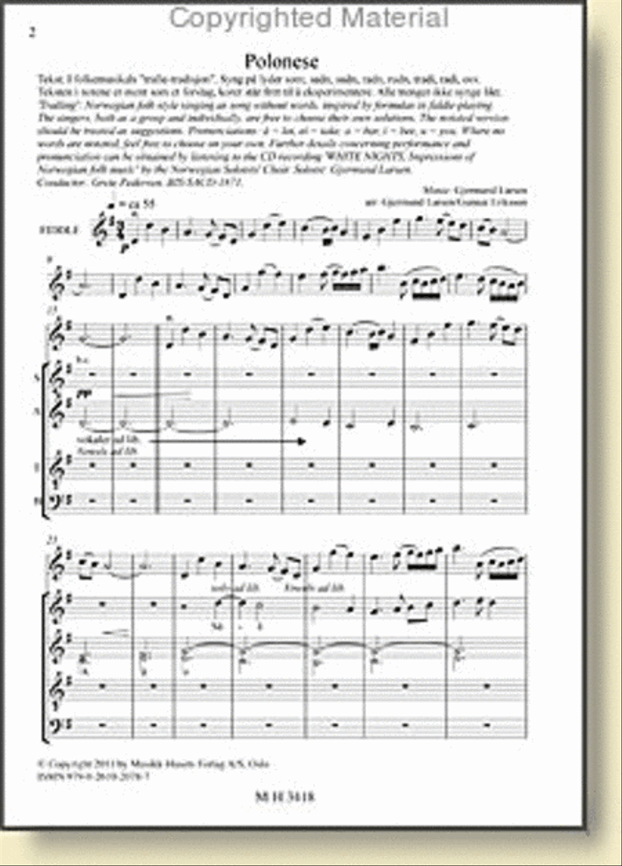 Polonese Polonese Mixed Choir scores gallery preview page 2