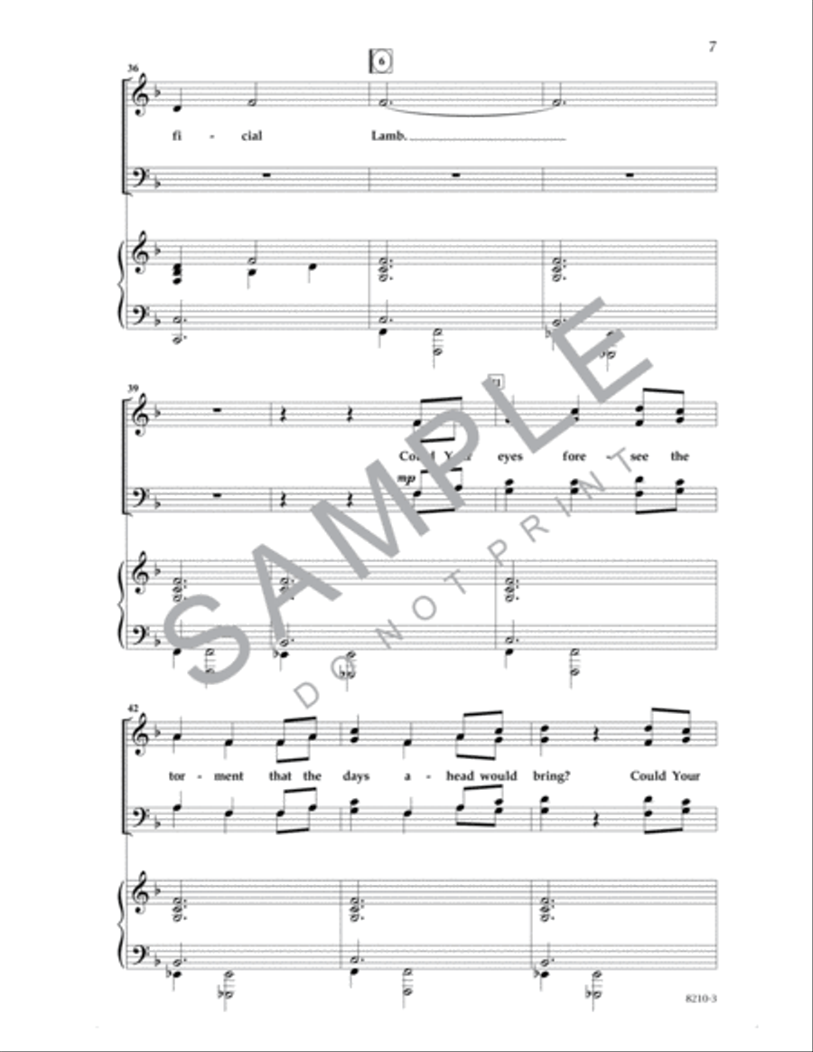 Jesus, You Alone Are King 4-Part scores gallery preview page 6