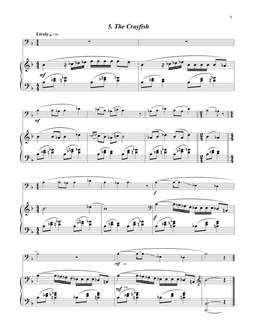 The Bestiary for Euphonium and Piano Euphonium scores gallery preview page 6