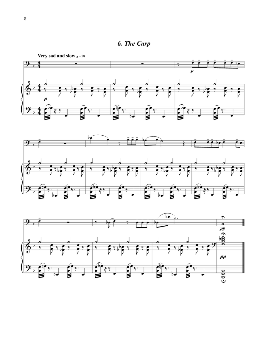 The Bestiary for Euphonium and Piano Euphonium scores gallery preview page 7