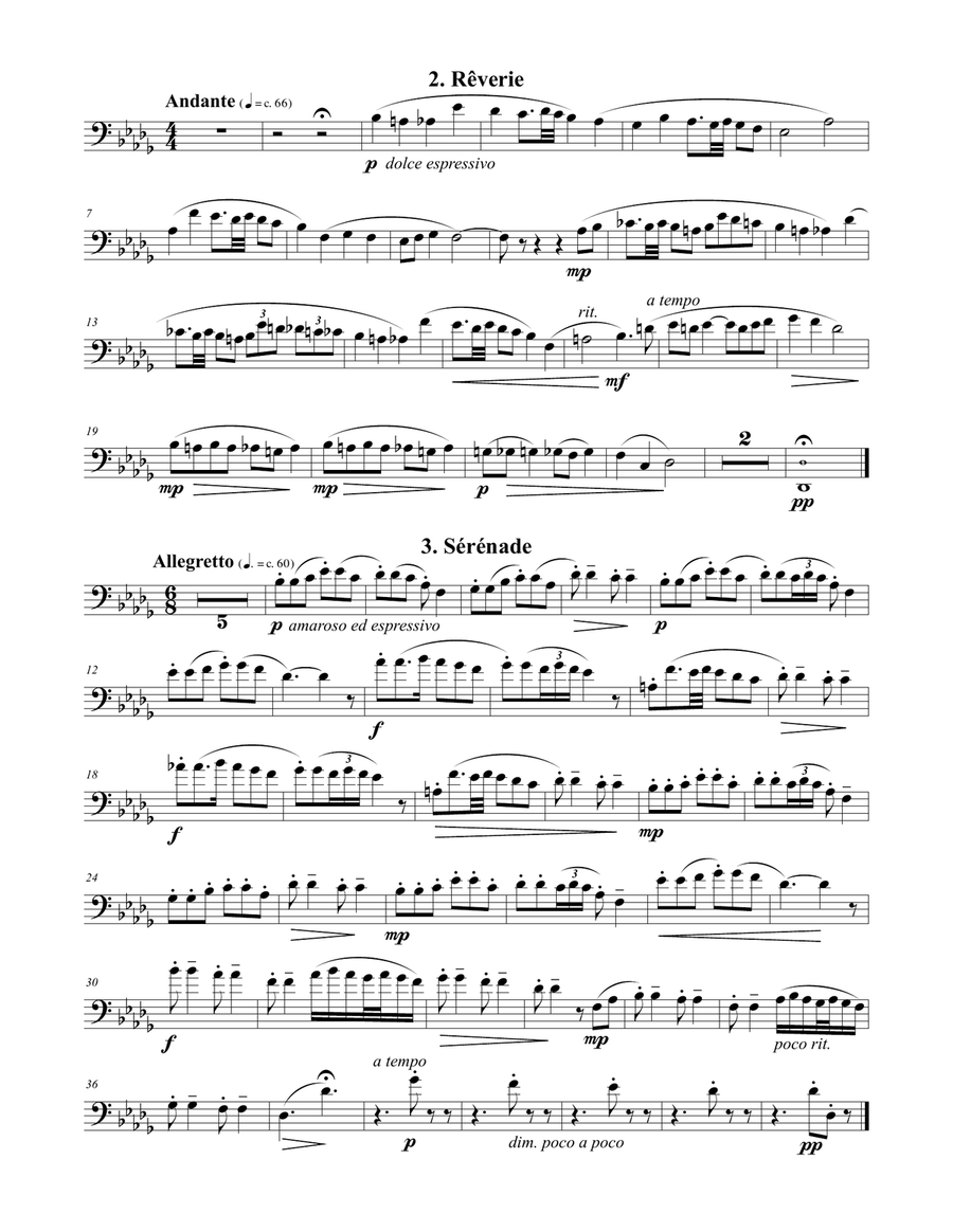 Petite Suite for Euphonium & Piano Euphonium scores gallery preview page 3
