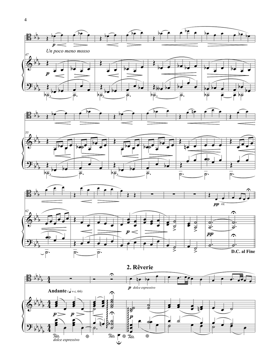 Petite Suite for Trombone and Piano Piano Accompaniment scores gallery preview page 6