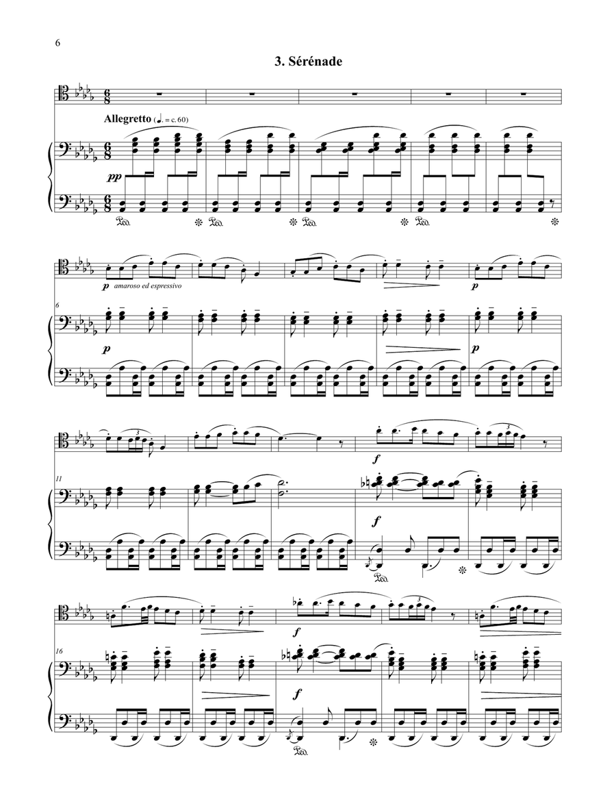 Petite Suite for Trombone and Piano Piano Accompaniment scores gallery preview page 7