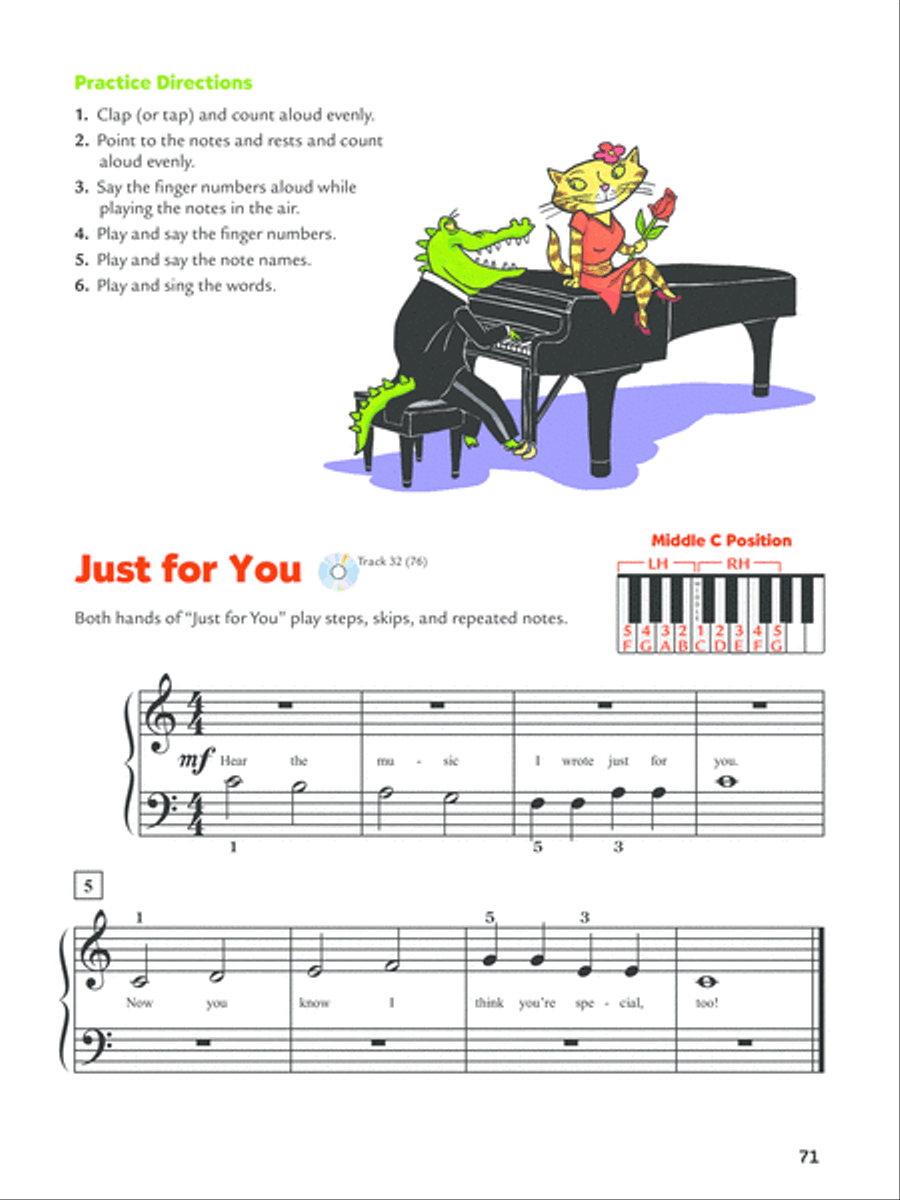 Alfred's Teach Your Child to Play Piano, Book 1 Piano Method scores gallery preview page 8