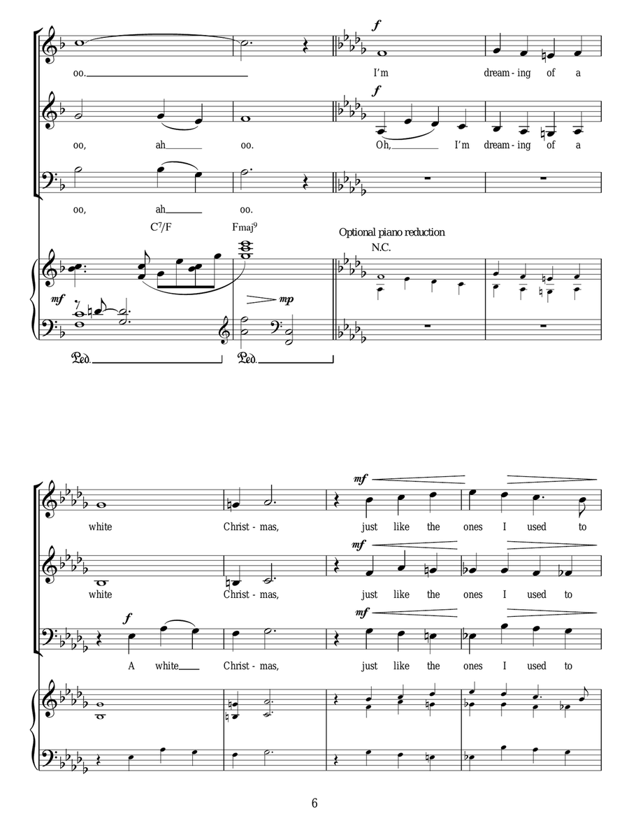 White Christmas (arr. Christopher Hussey) Acoustic Guitar scores gallery preview page 6