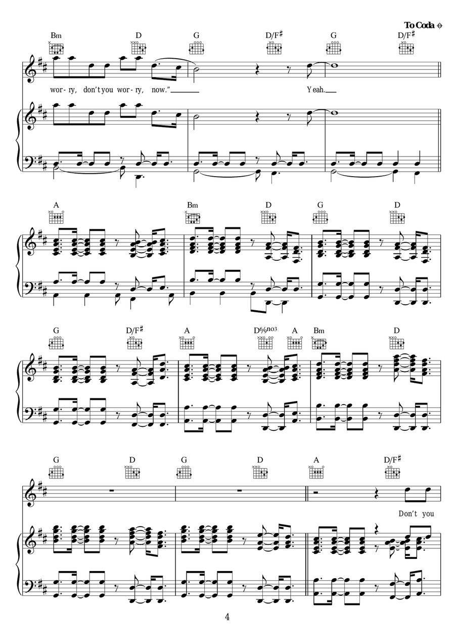 Don't You Worry Child Don't You Worry Child Acoustic Guitar scores gallery preview page 4