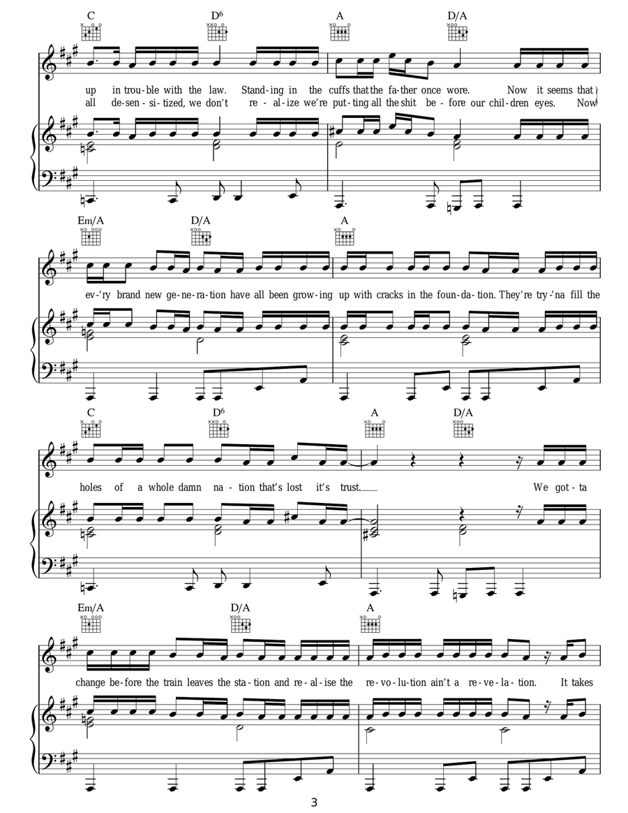 Give The Love Around Give The Love Around Acoustic Guitar scores gallery preview page 3
