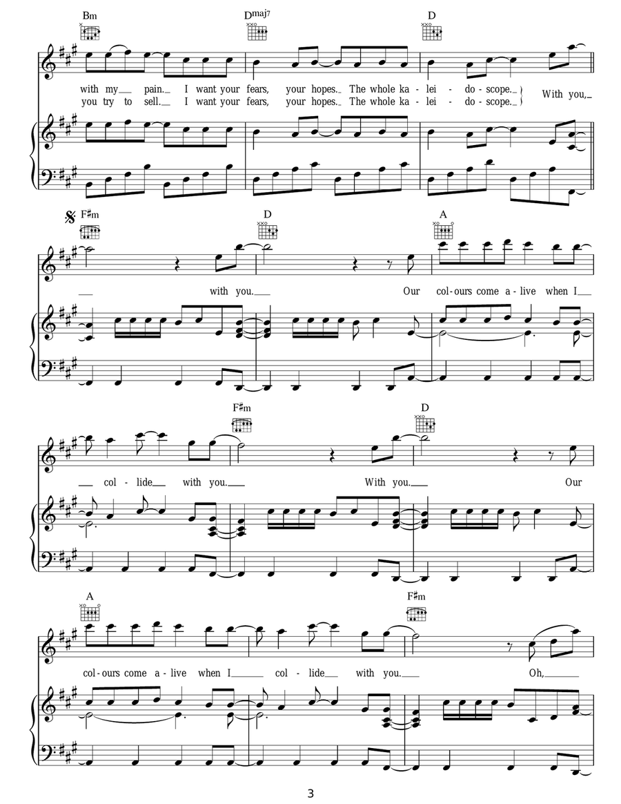 Kaleidoscope Kaleidoscope Acoustic Guitar scores gallery preview page 3