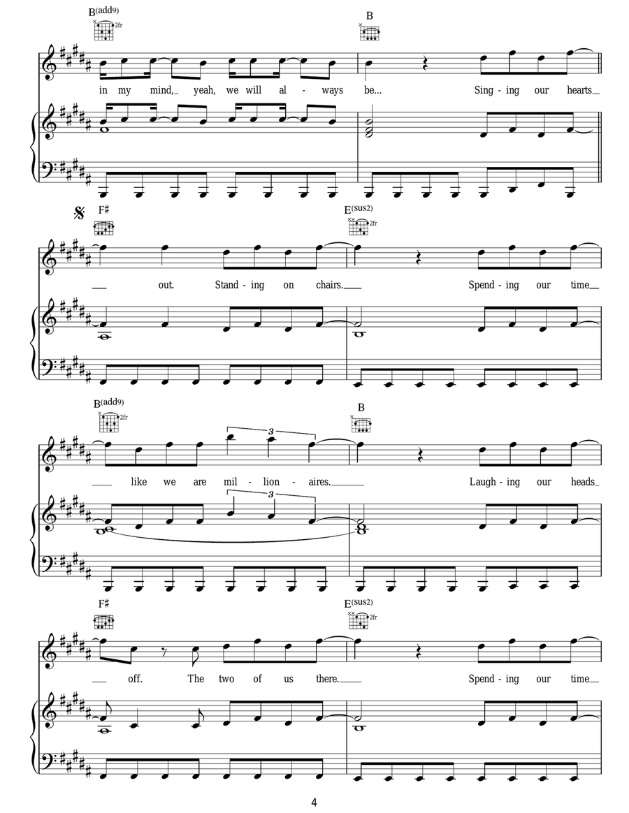 Millionaires Millionaires Acoustic Guitar scores gallery preview page 4