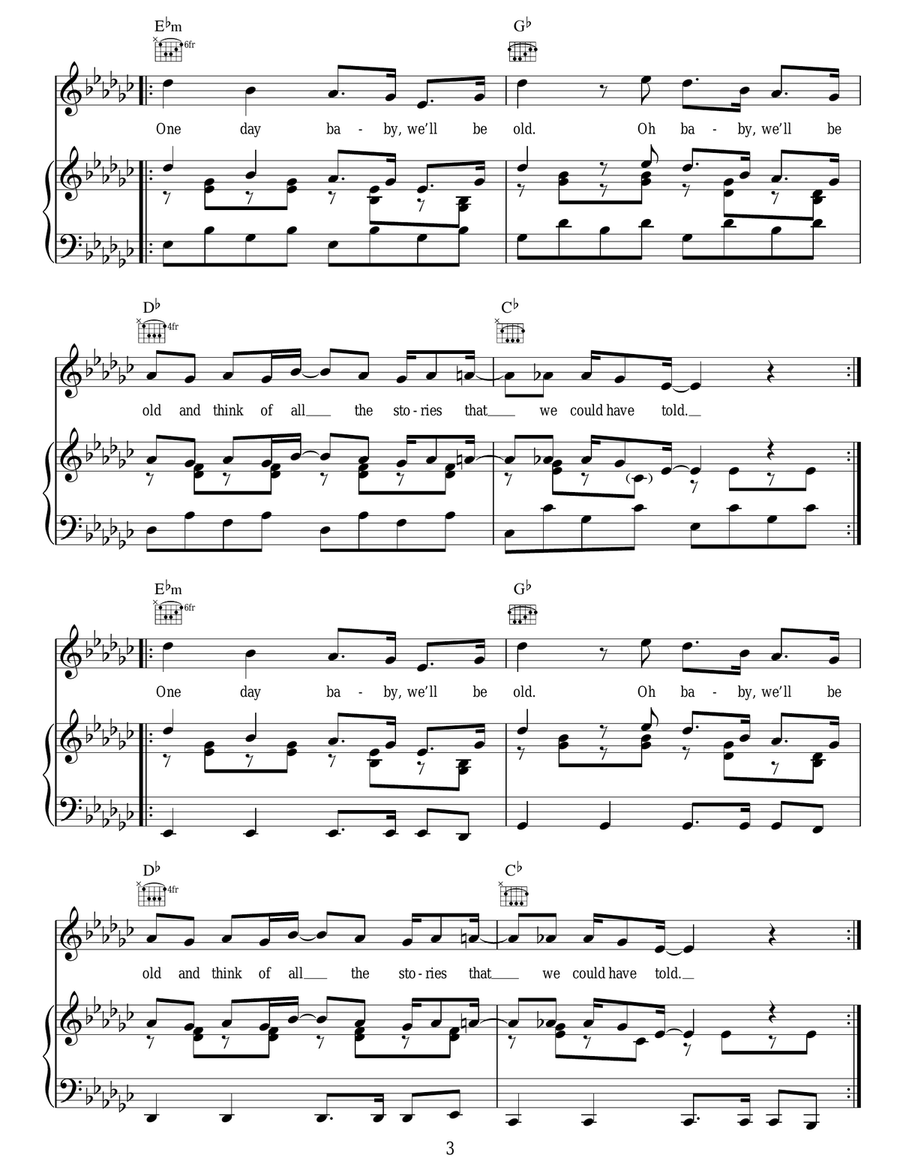 One Day/Reckoning Song (Wankelmut Remix) Acoustic Guitar scores gallery preview page 3