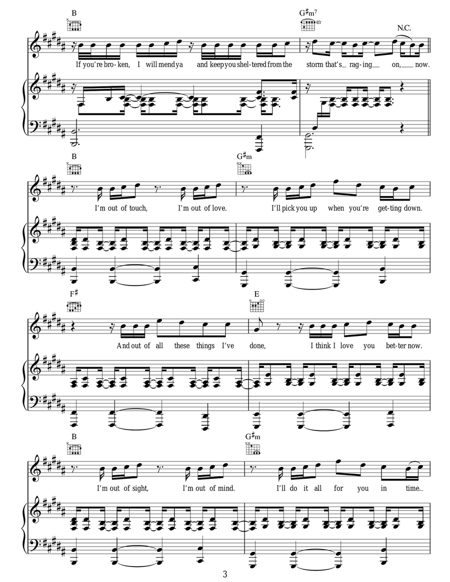 Lego House Lego House Acoustic Guitar scores gallery preview page 3