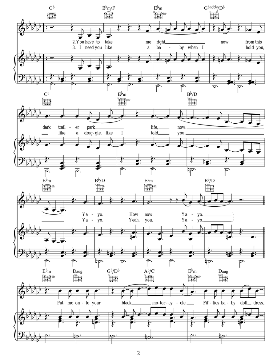 Yayo Yayo Guitar scores gallery preview page 2