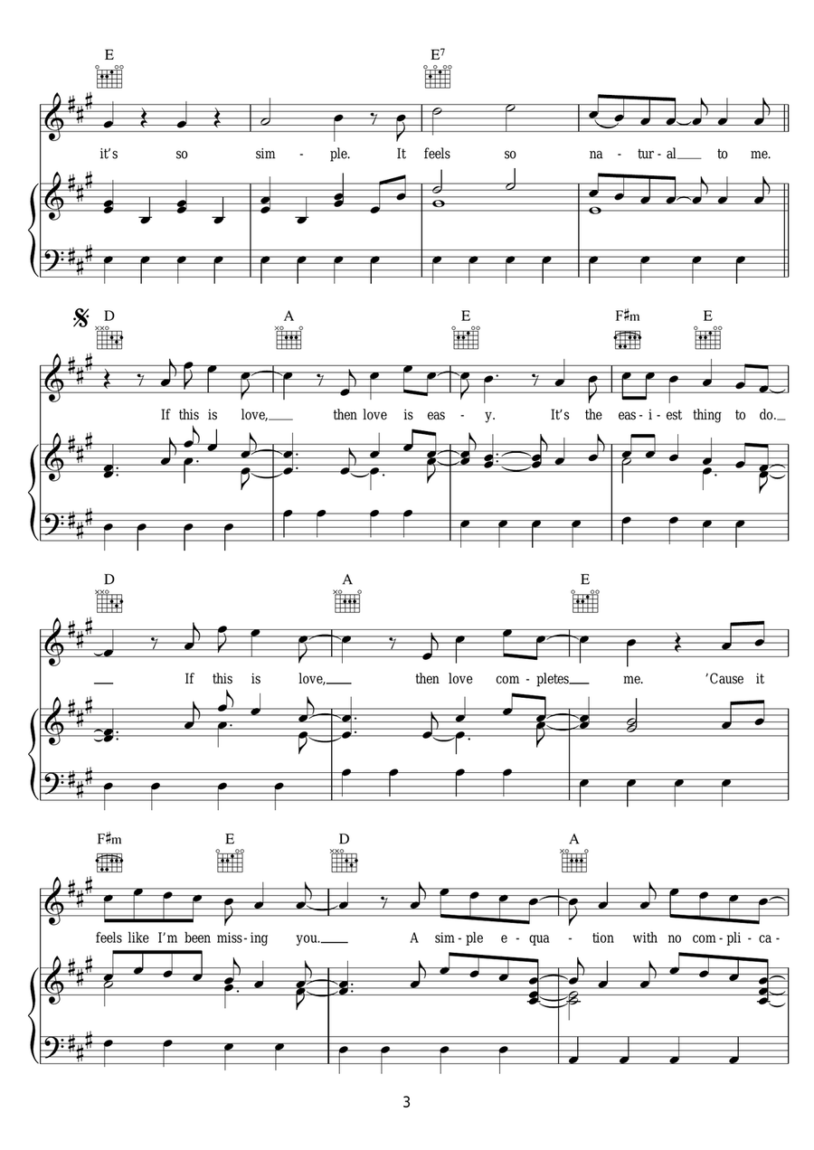Love Is Easy Love Is Easy Acoustic Guitar scores gallery preview page 3