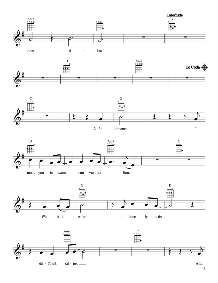 Sad Beautiful Tragic Sad Beautiful Tragic Ukulele scores gallery preview page 3