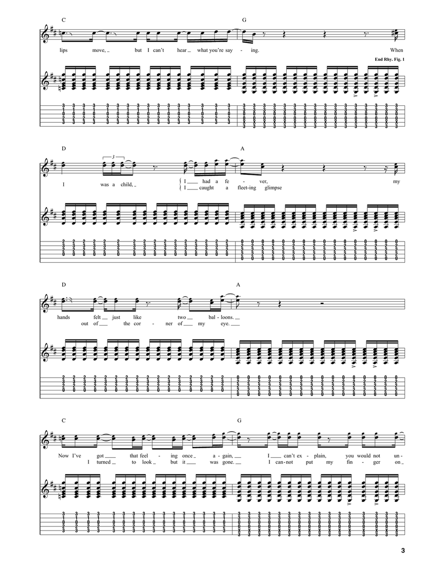Comfortably Numb Comfortably Numb Acoustic Guitar scores gallery preview page 3
