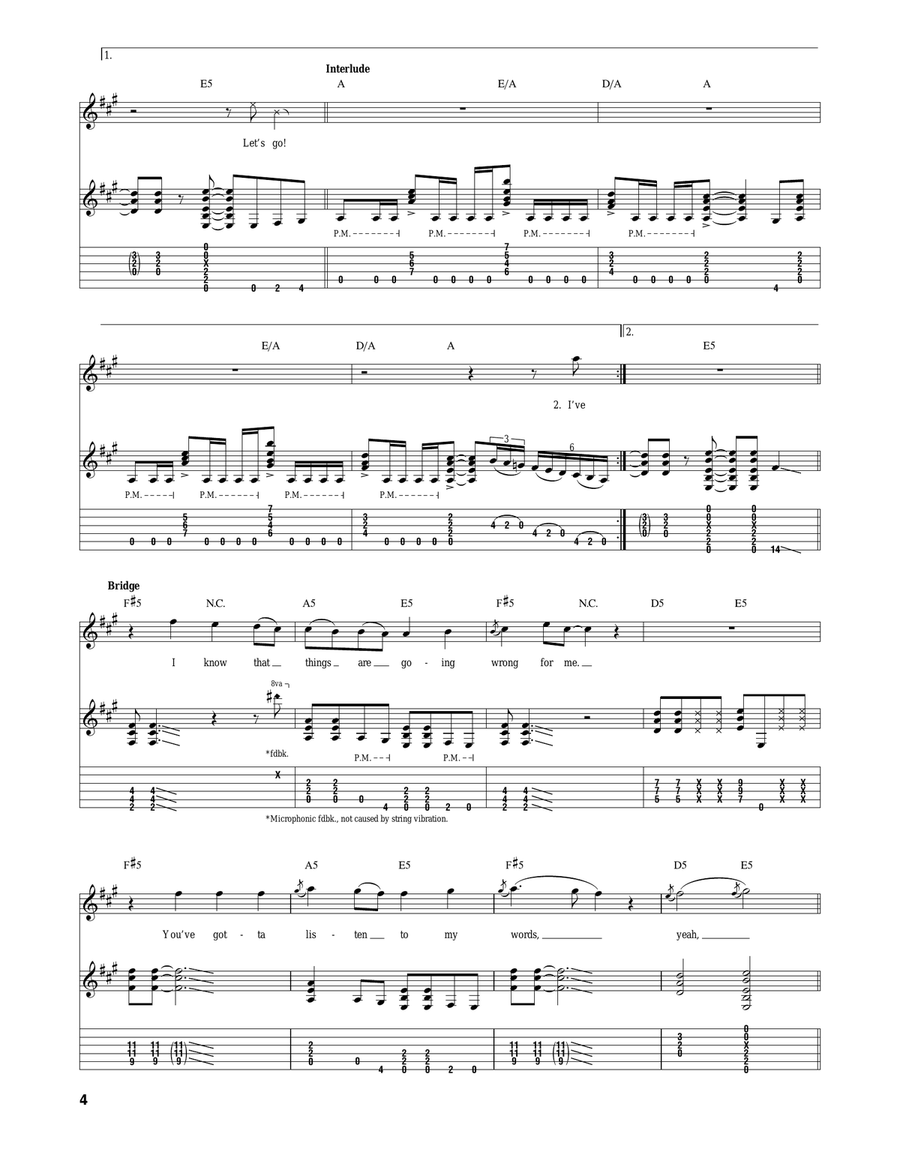 Crazy Train Crazy Train Acoustic Guitar scores gallery preview page 4
