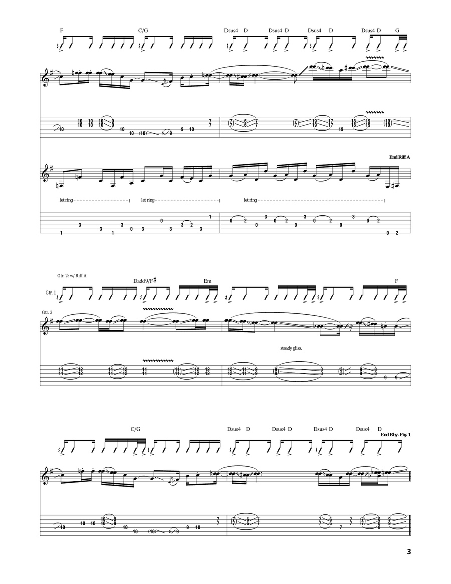 Free Bird Free Bird Acoustic Guitar scores gallery preview page 3