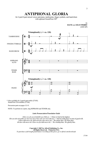 Antiphonal Gloria