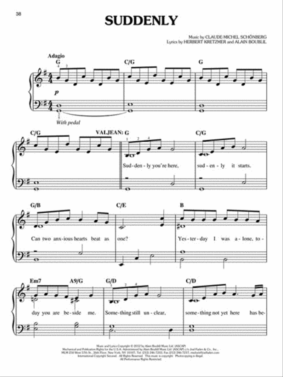 Les Misérables Voice scores gallery preview page 4