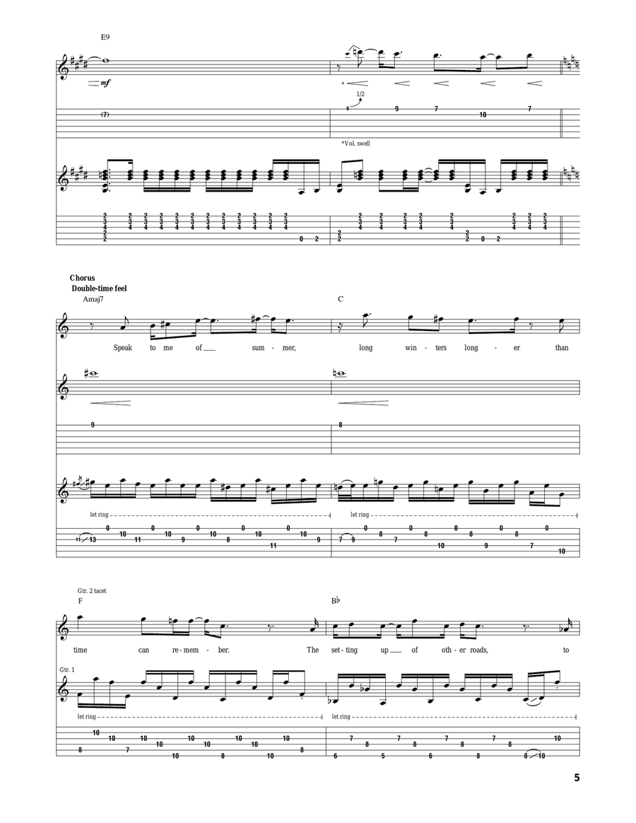 Starship Trooper Starship Trooper Acoustic Guitar scores gallery preview page 5