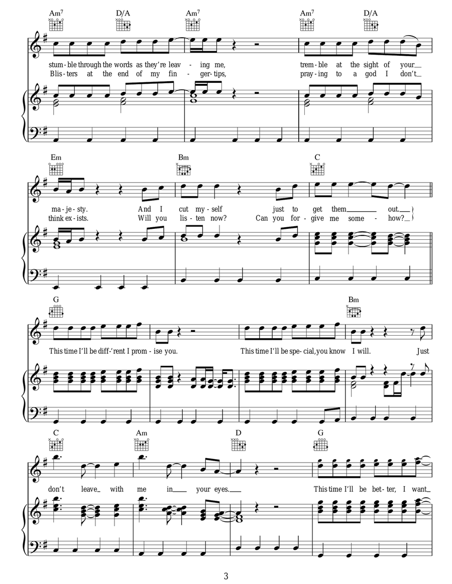 Different Different Acoustic Guitar scores gallery preview page 3