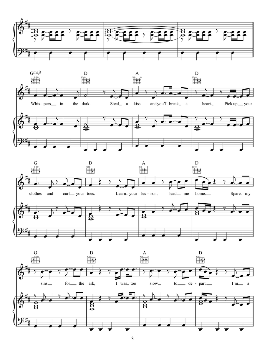 Whispers In The Dark Whispers In The Dark Acoustic Guitar scores gallery preview page 3