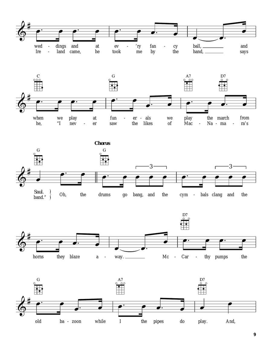 MacNamara's Band Ukulele scores gallery preview page 2