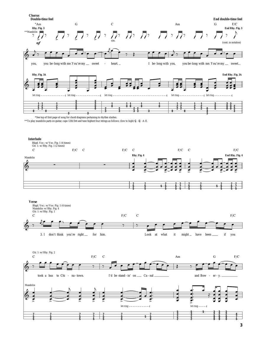 Ho Hey Ho Hey Acoustic Guitar scores gallery preview page 3