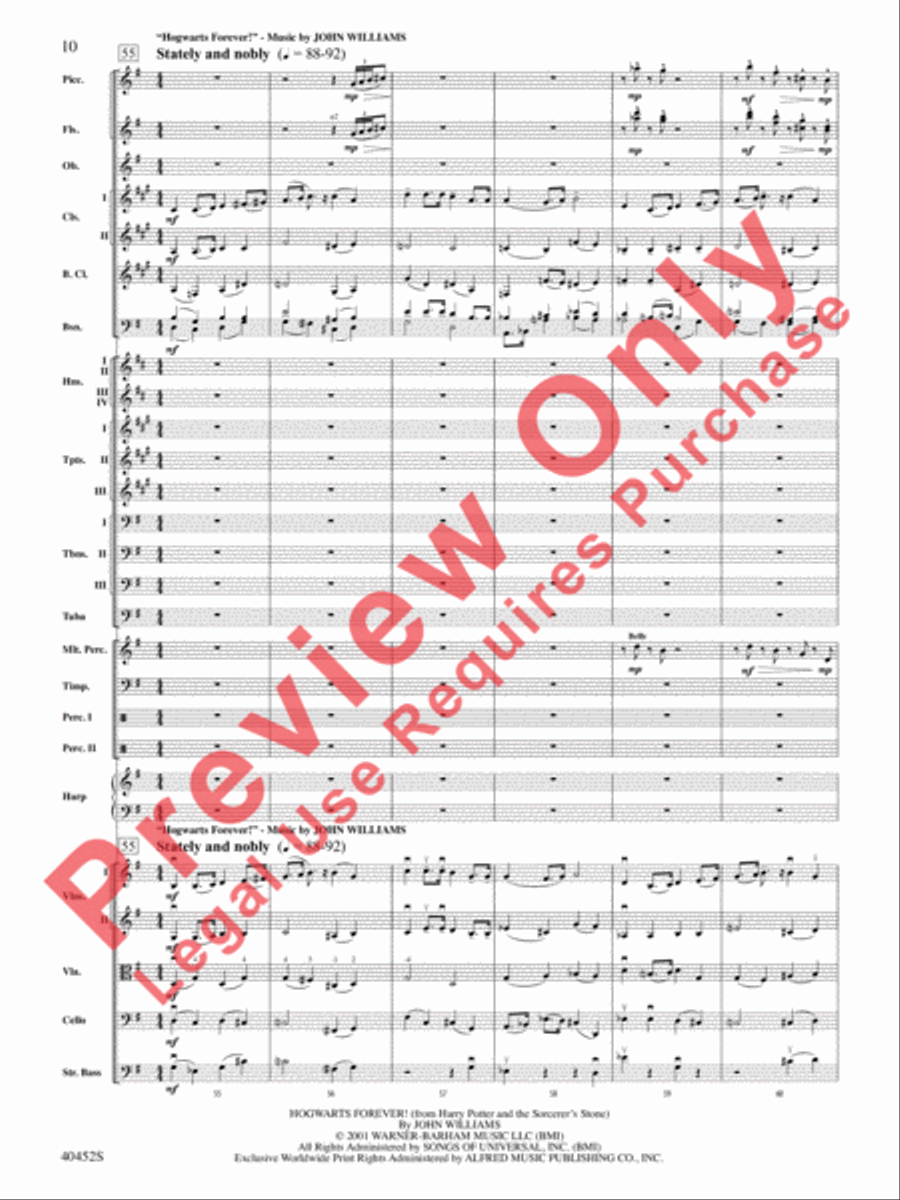 The Complete Harry Potter Full Orchestra scores gallery preview page 11