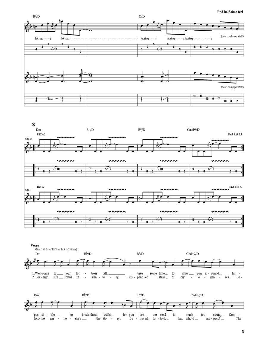 Hangar 18 Hangar 18 Electric Guitar scores gallery preview page 3