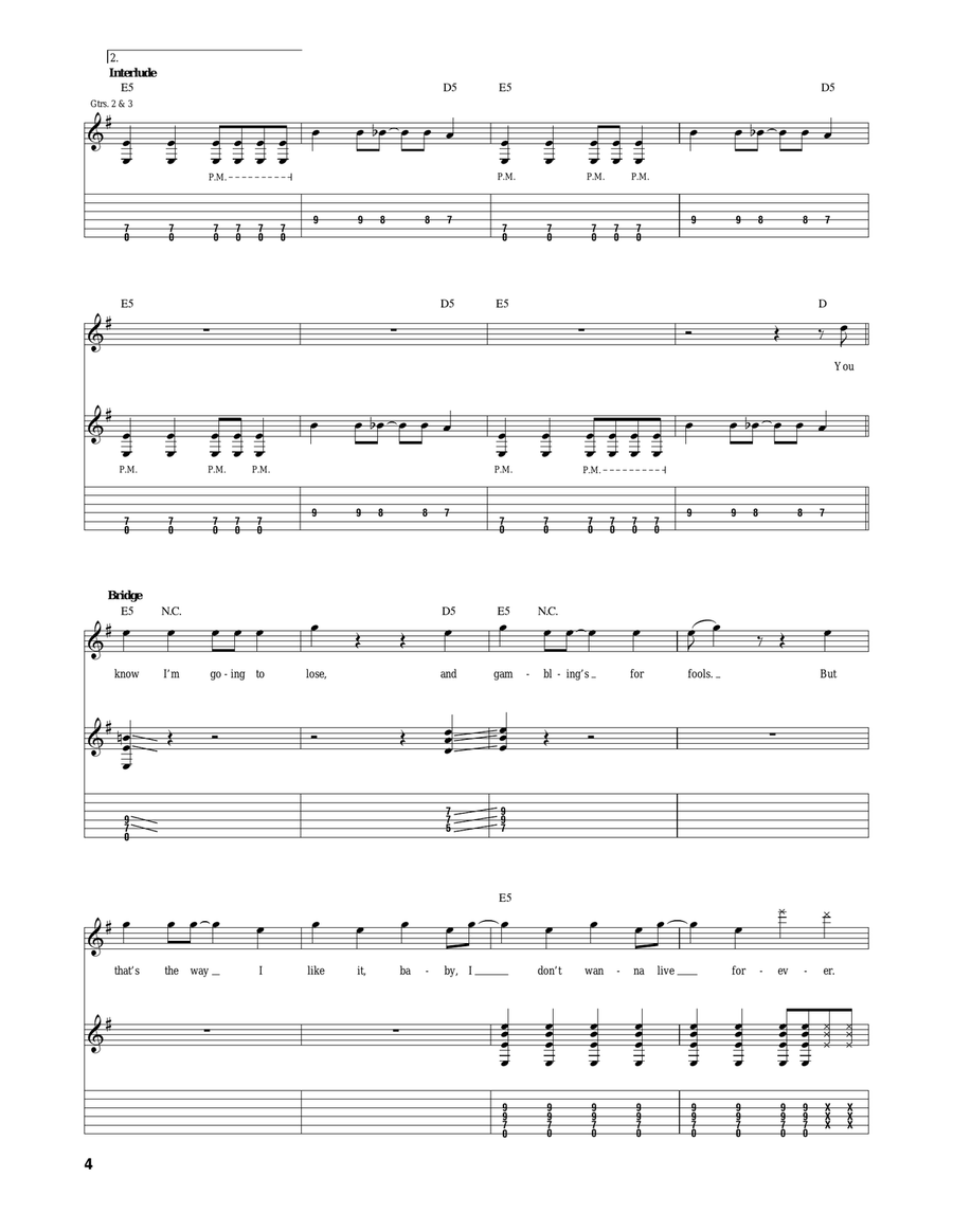 Ace Of Spades Ace Of Spades Acoustic Guitar scores gallery preview page 4
