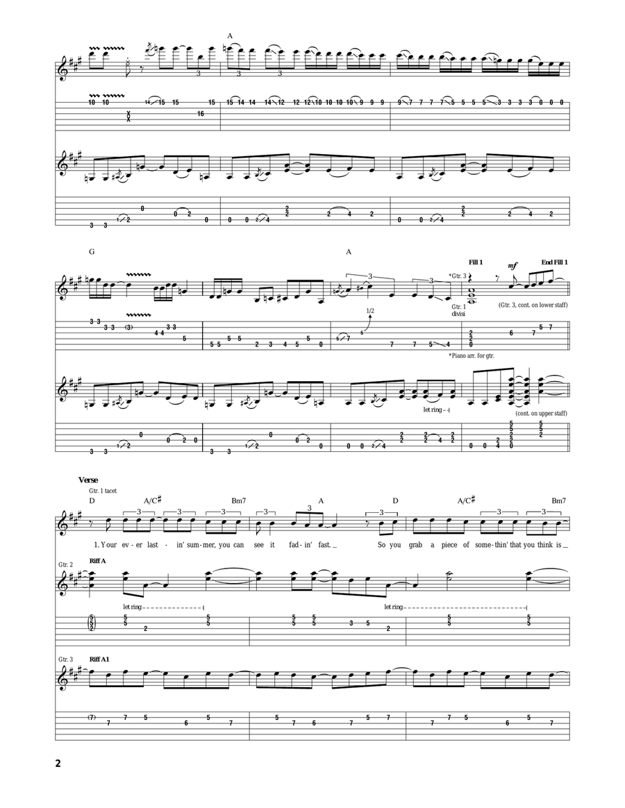 Reeling In The Years Acoustic Guitar scores gallery preview page 2
