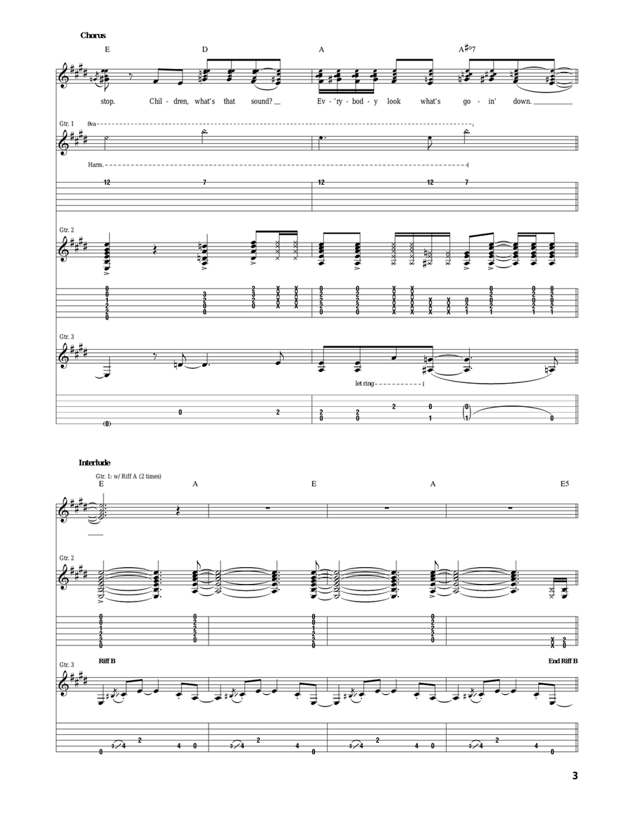 For What It's Worth For What It's Worth Acoustic Guitar scores gallery preview page 3