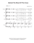 Behold The Wood Of The Cross (Solos and SATB) mini preview