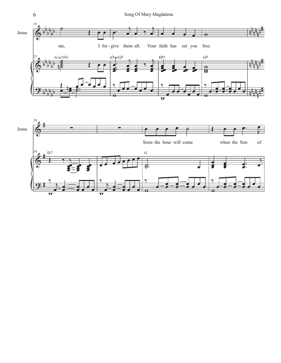 Song Of Mary Magdalene (Solos with SATB) 4-Part scores gallery preview page 6