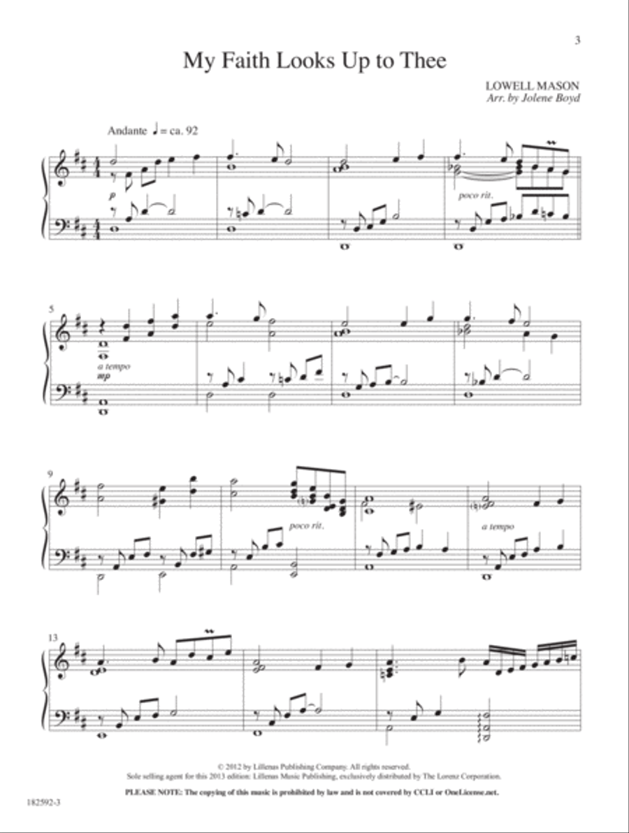 My Faith Looks Up Piano Solo scores gallery preview page 2