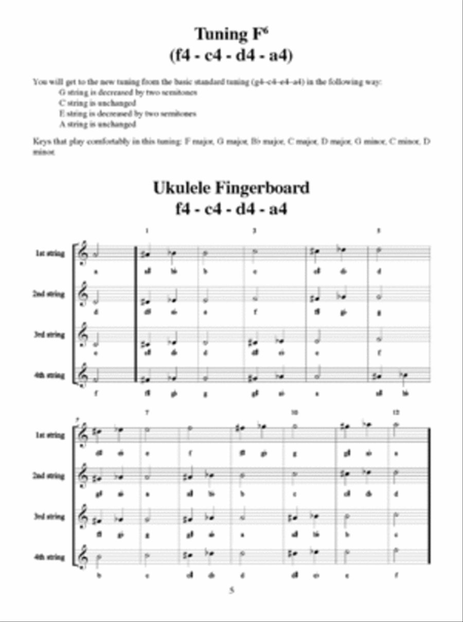 Open Tunings for Ukulele Baritone Ukulele scores gallery preview page 2
